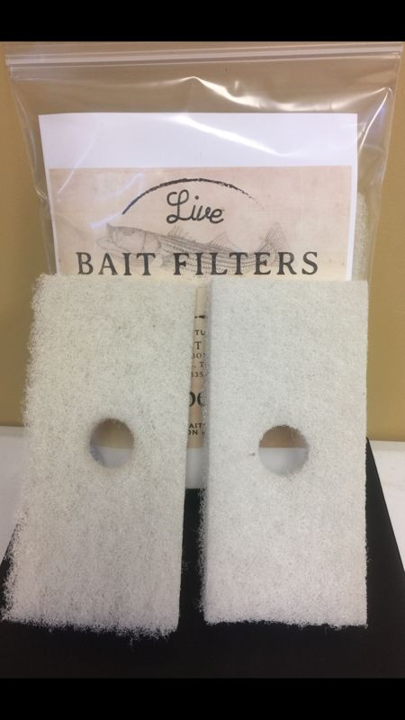 Live Bait Filters--Two Filter Pack--Bait Tank Filters