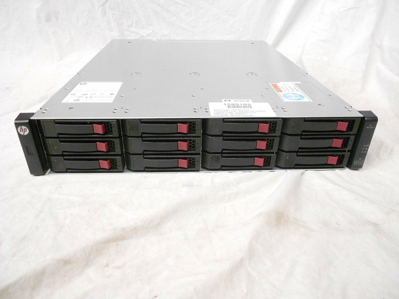 HPE HP 36TB MSA2040 MSA 2040 SAN Storage Array 12x 3TB 2x C8S53A SAS Controller