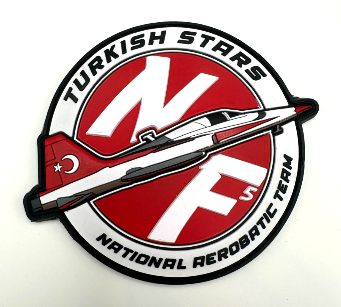TURKISH STARS - NF-5 TURKISH AIR FORCE NATIONAL AEROBATIC TEAM -HIGH QUALITY PVC