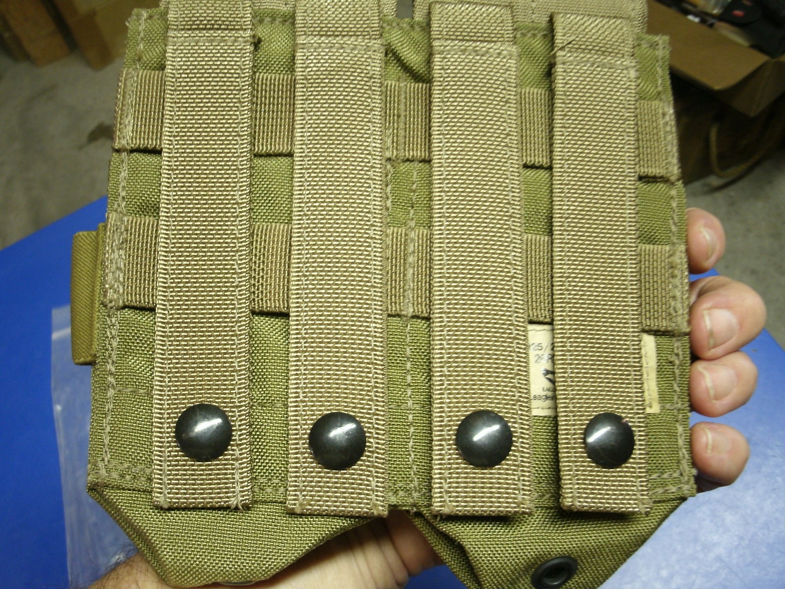 Eagle Industries Double Rifle Mag Pouch Khaki NSN MARKED
