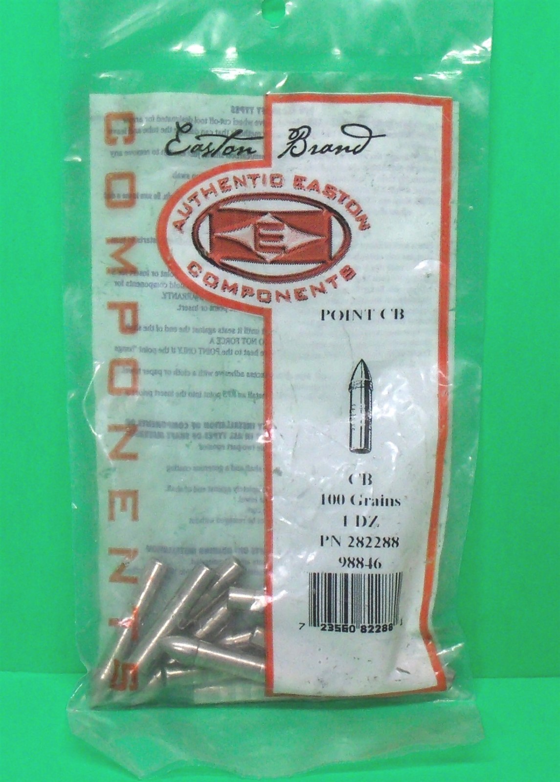 Easton Precision CB Carbon Arrow Parabolic Target Points - 100 gr. - New Pack