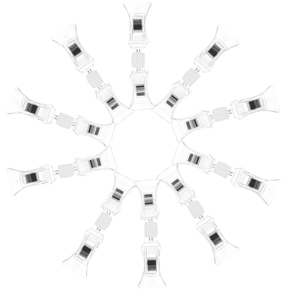 10Pcs Multi Function Plastic Sign Holders Swivel Clips for Store Shelves