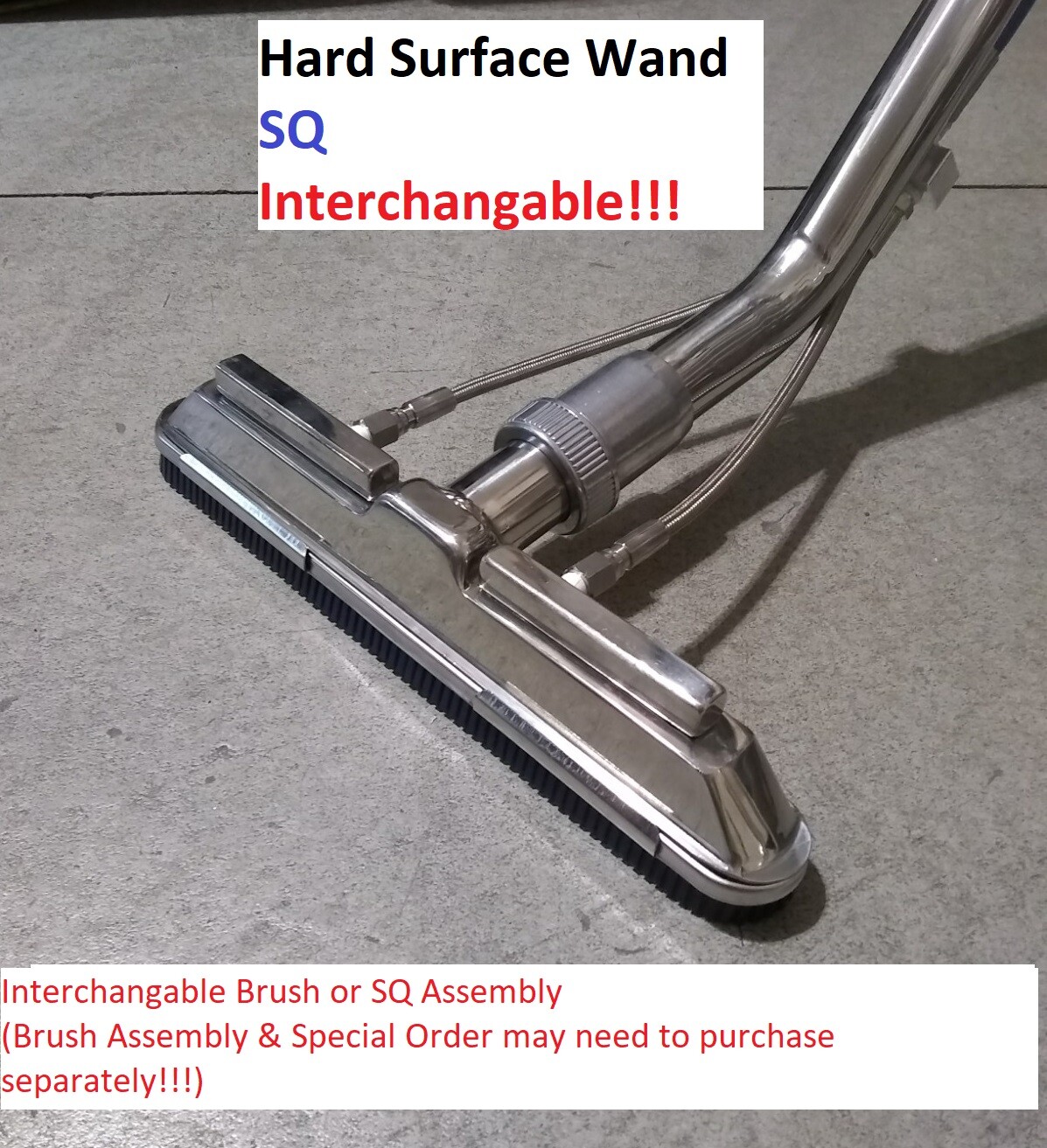 Hard Surface Scrubber Wand Tile Grout carpet cleaning Squeegee