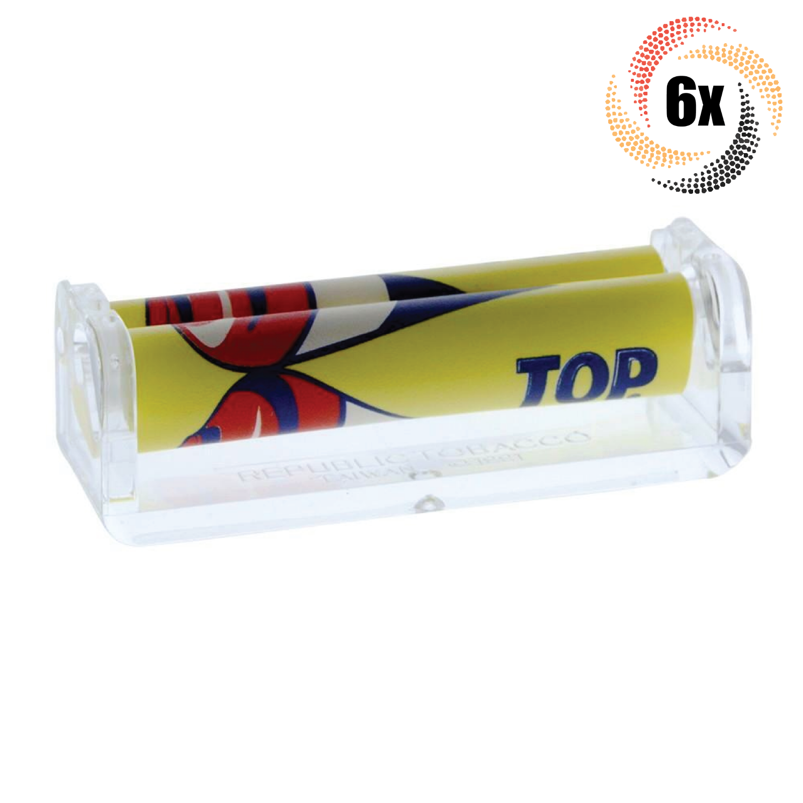 6x Rollers Top Premium Cigarette Rolling Machine | 70MM | + 2 Free Rolling Tubes