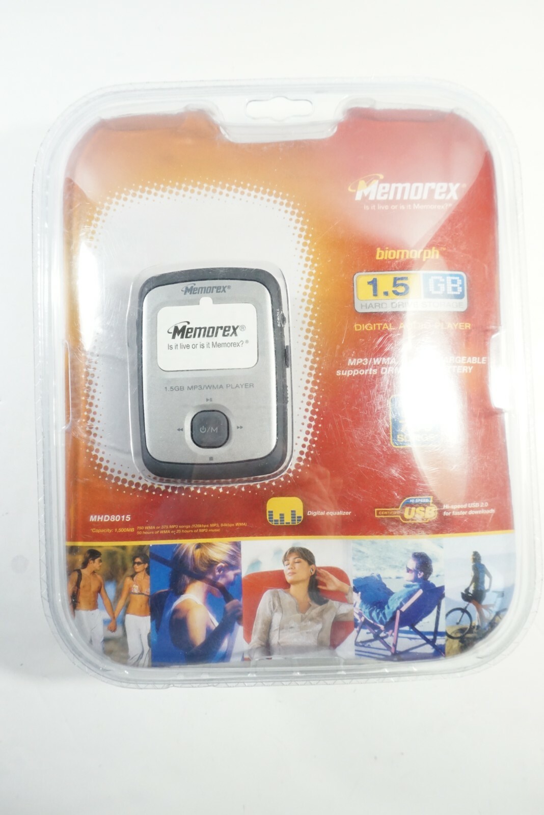 Memorex MHD8015 Silver/Black 1.5GB LCD Display MP3/WMA Player FREE 2-3 Day Ship!