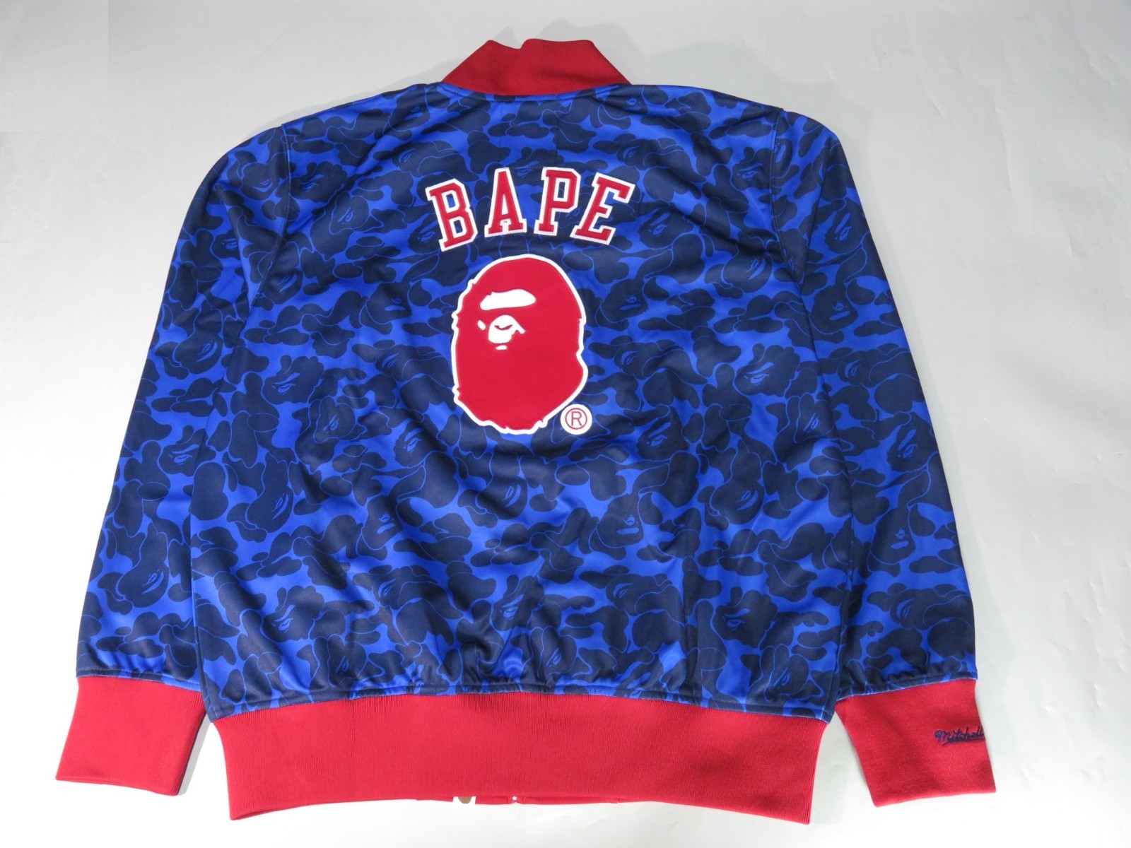22599 bape mitchell&ness Los angeles angels jacket blue L