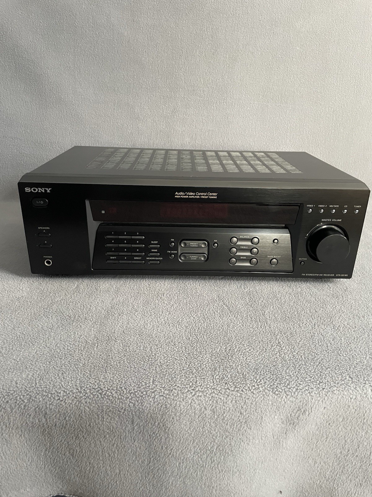 Sony STR DE185 2 Channel 190 Watt Am/fm Reciever Tested Working