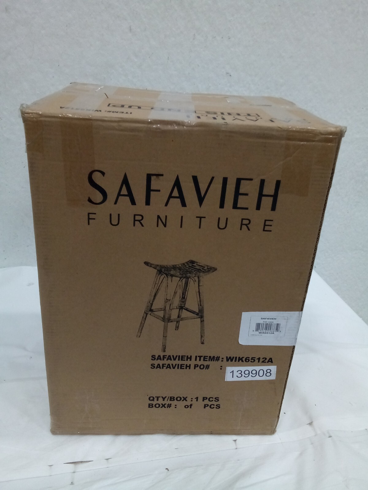 Safavieh Leda Rattan Counter Stool, Reduced Price 2172719794 WIK6512A