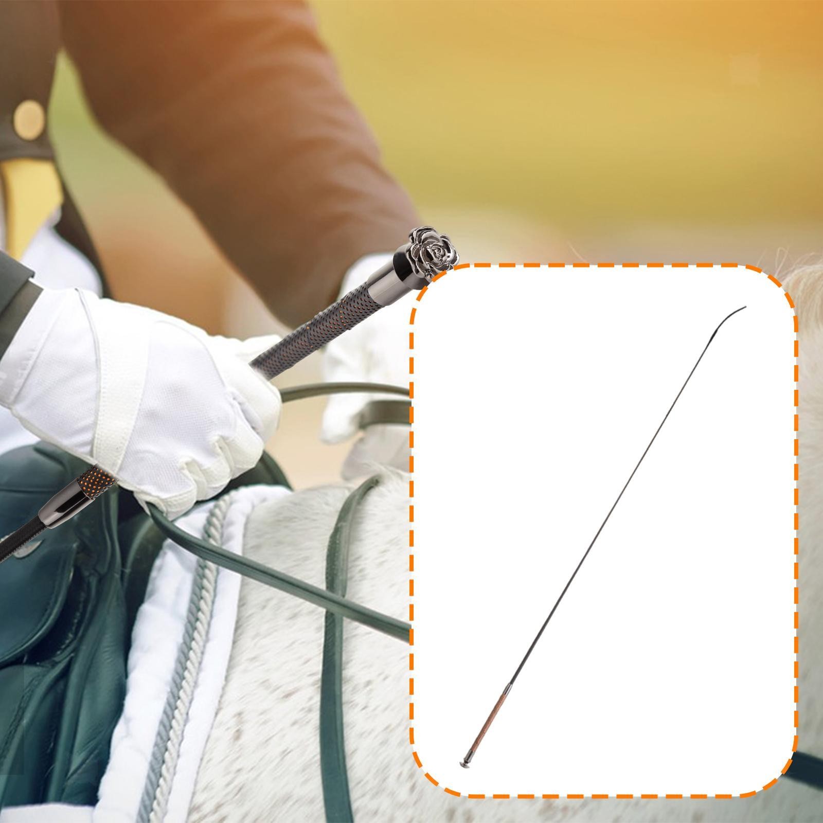 Horse Dressage Whip Portable Compact Horse Riding Crop for Training Sports