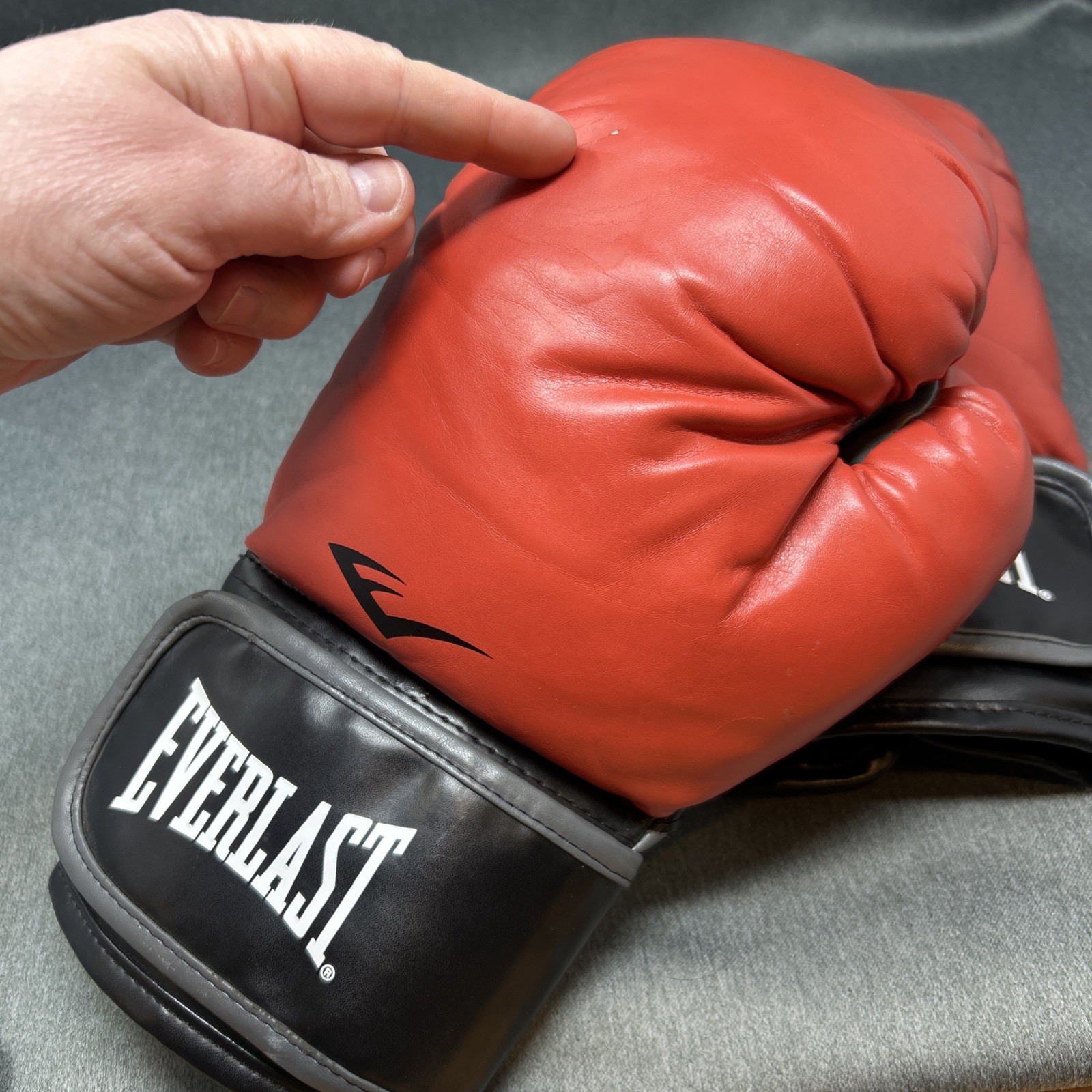 Everlast Boxing Pro Style Training Gloves Red Sparring Mitt Heavy Bag Training