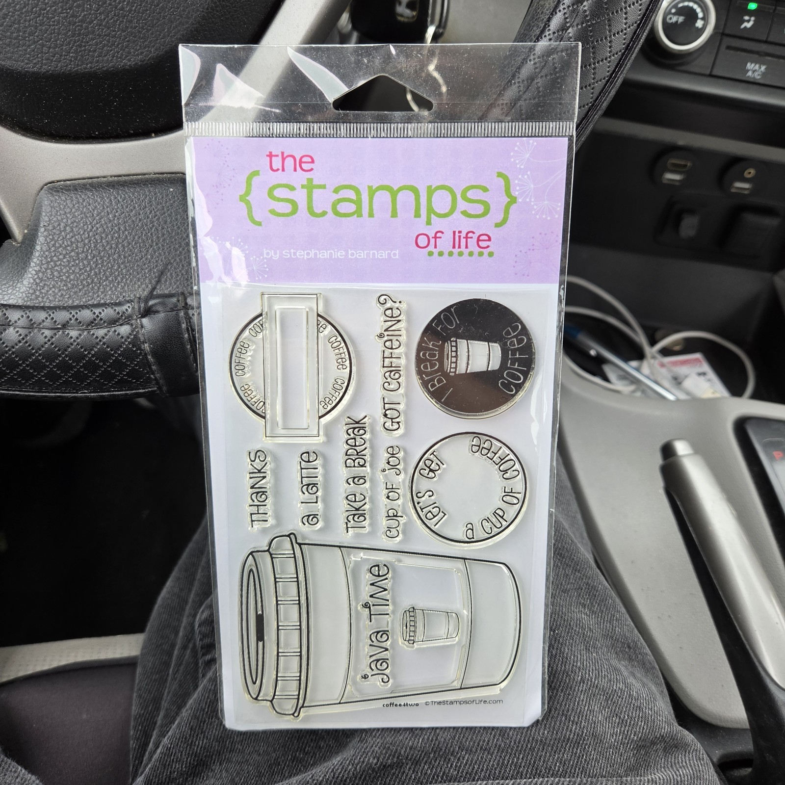 The Stamps of Life coffee4two Coffee Clear Stamp Set by Stephanie Barnard New