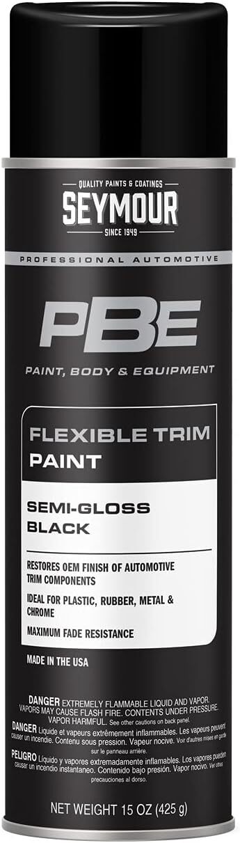 20-1679 Pbe Professional Trim Spray Paint, Semi-gloss Black