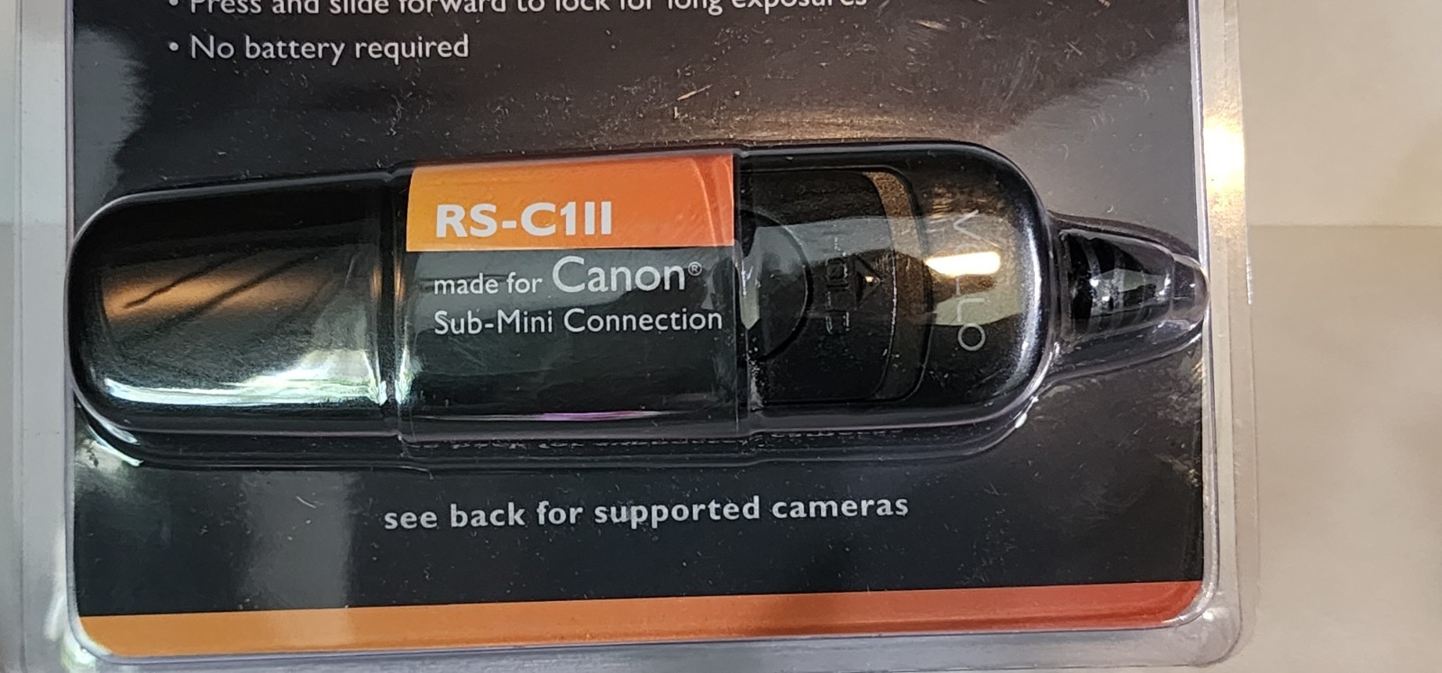 REMOTE SWITCH WIRED VELLO RS-C1LL FOR CANON CAMERAS