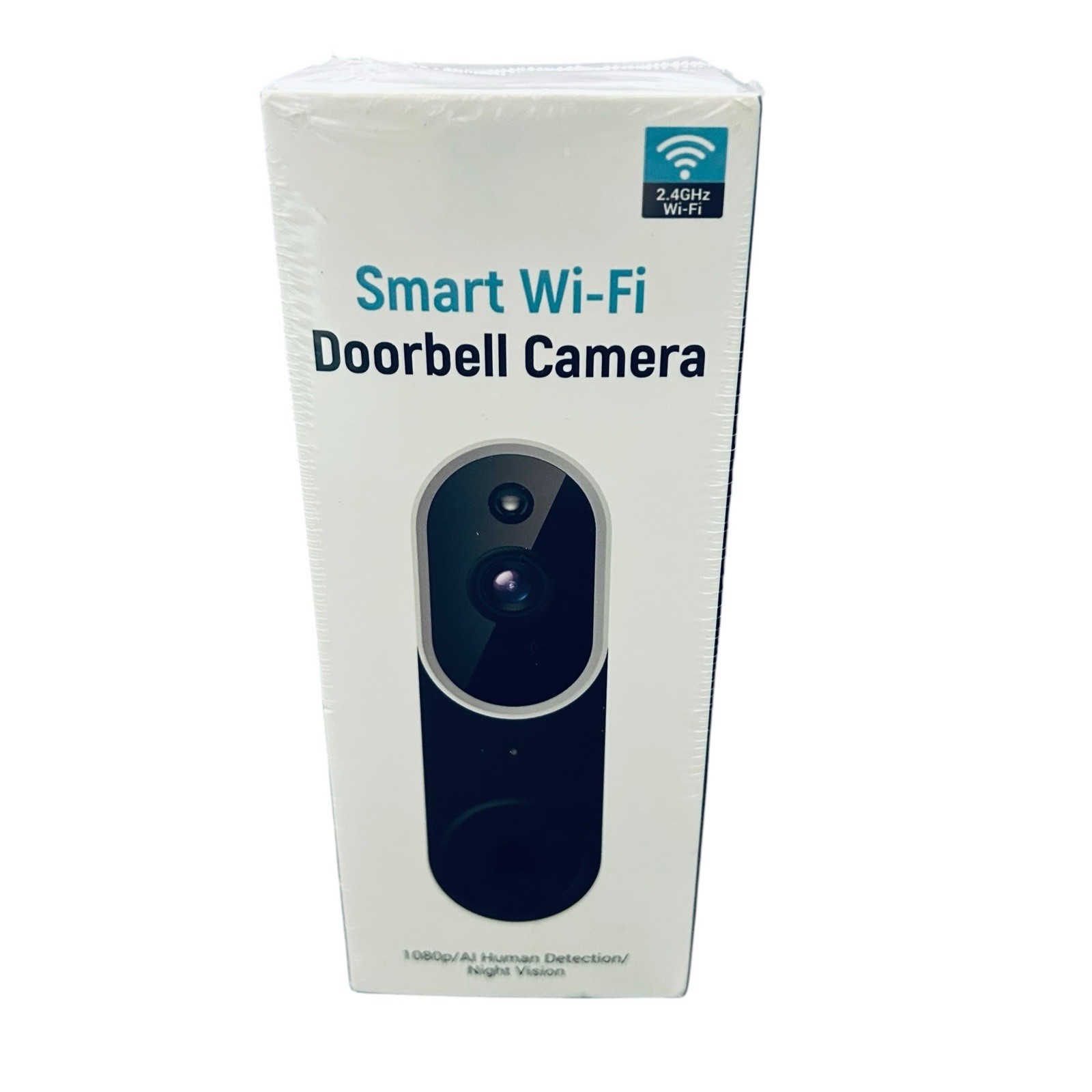 Smart WiFi Video Doorbell Camera P50 Black & Purple Wireless New Sealed in Box