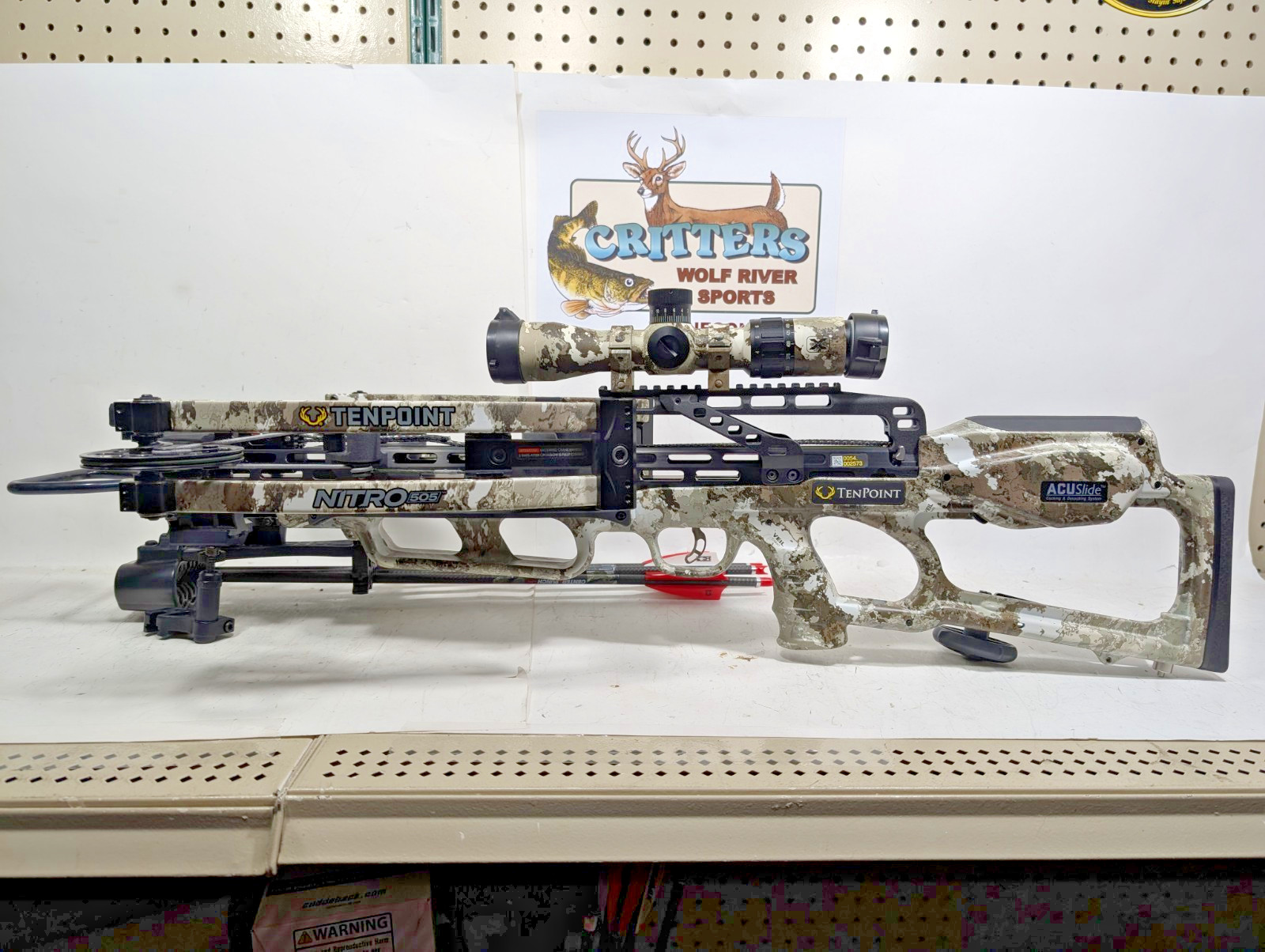 TenPoint Nitro 505 Crossbow Pkg with Acu-Slide Cocking and De-Cocking Technology