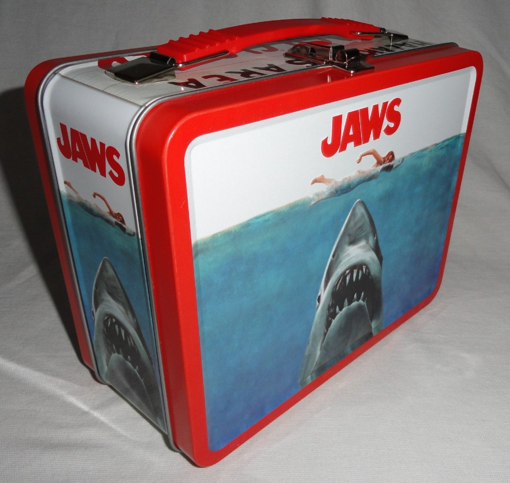 JAWS LUNCH BOX - UNIVERSAL STUDIOS EXCLUSIVE TIN LUNCH PAIL - DISPLAYED ONLY