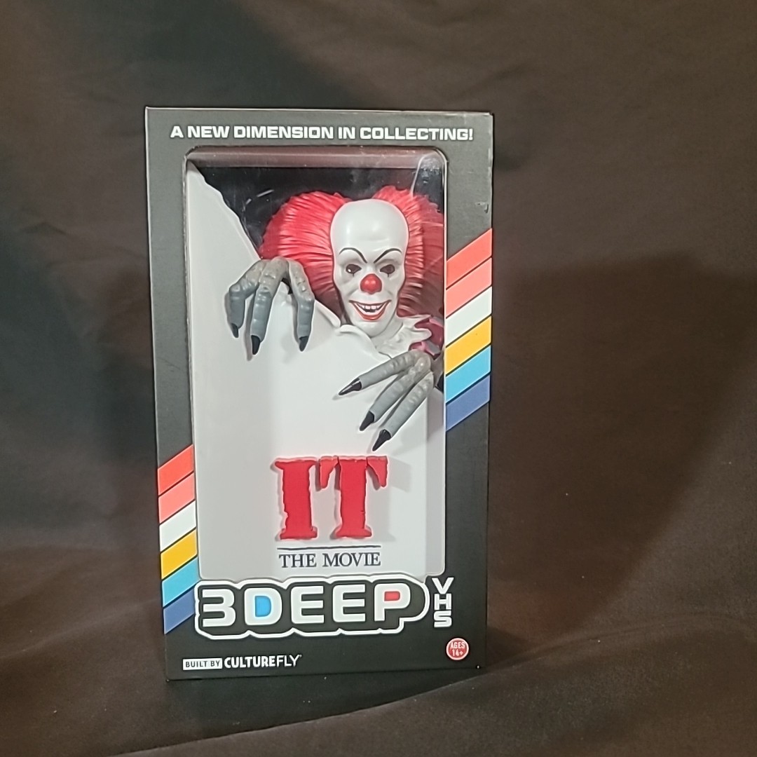 Culturefly 3Deep VHS It The Movie  Pennywise Stephen King 3D Art