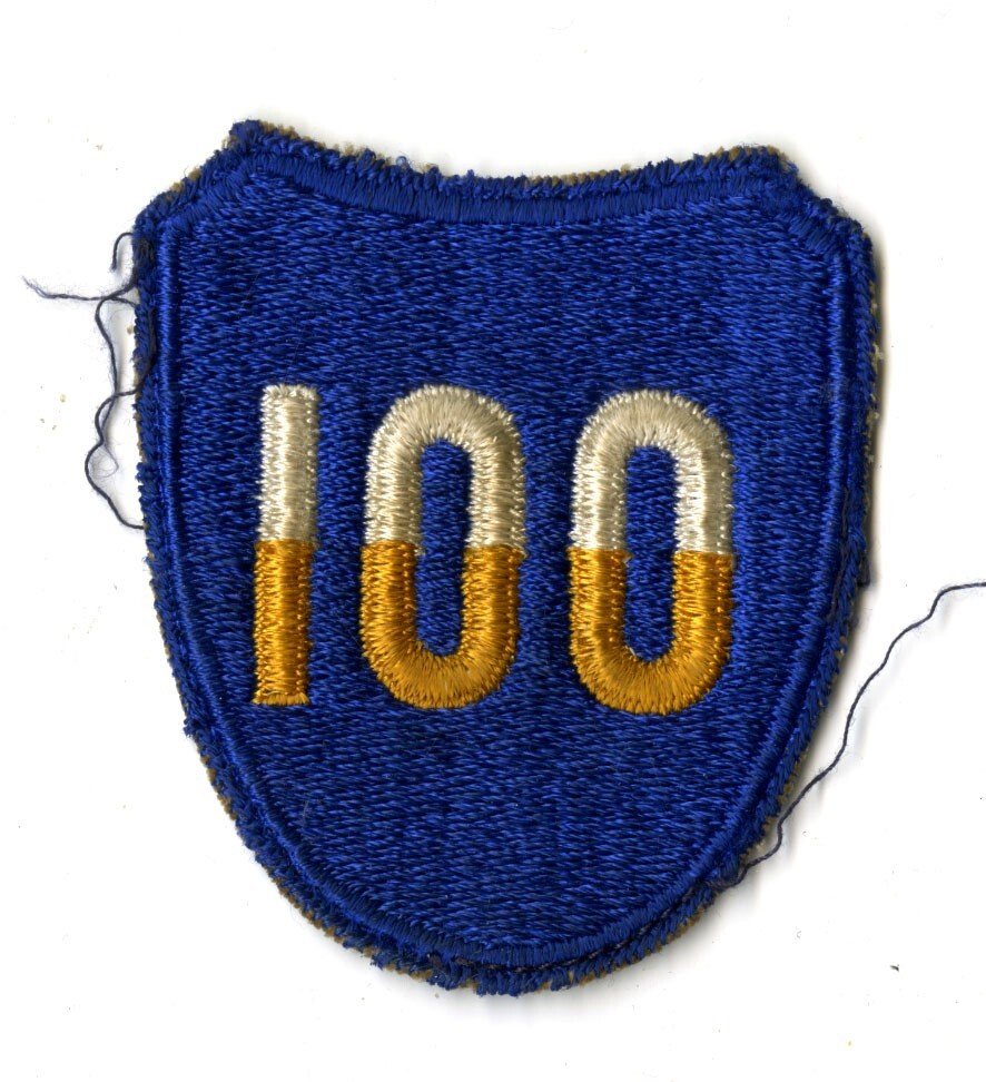 100th Infantry Division White Back Patch WWII Vintage Europe Germany
