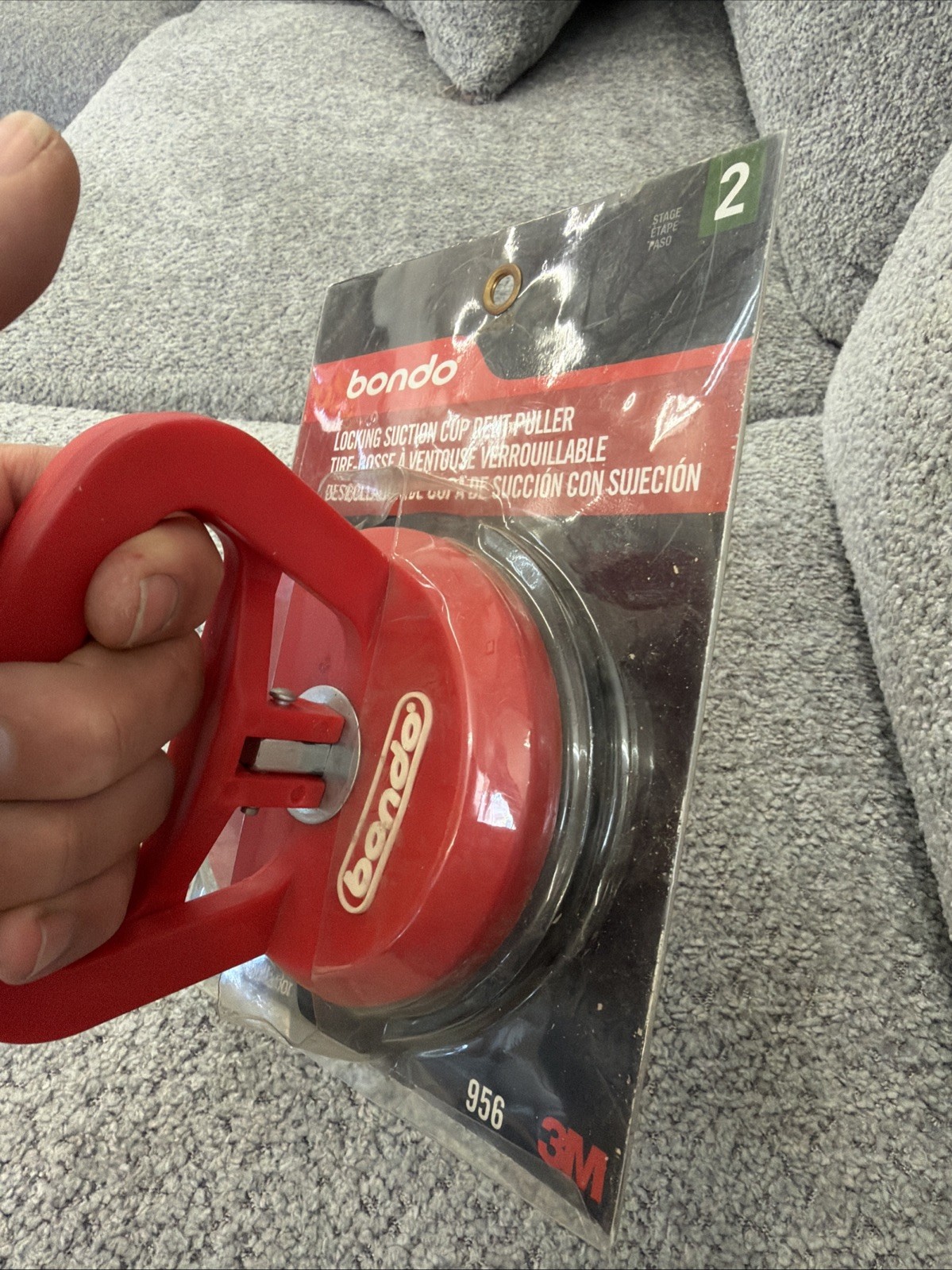 Bondo Dent Puller 956 Double Handle Locking Suction Cup