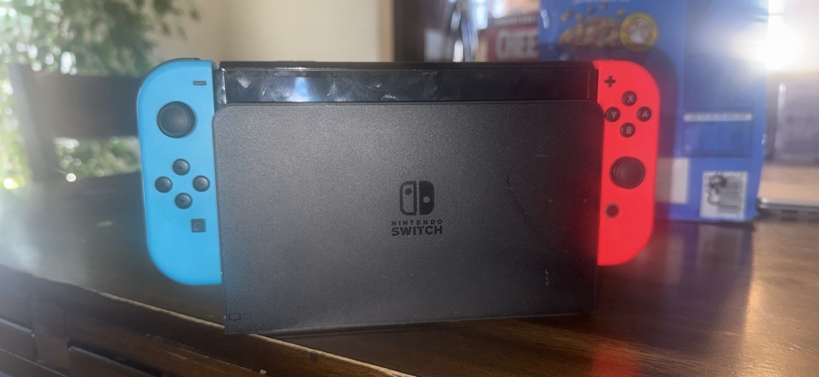 Nintendo Switch Console Handheld Dockable Black with Blue & Red Joy-Con