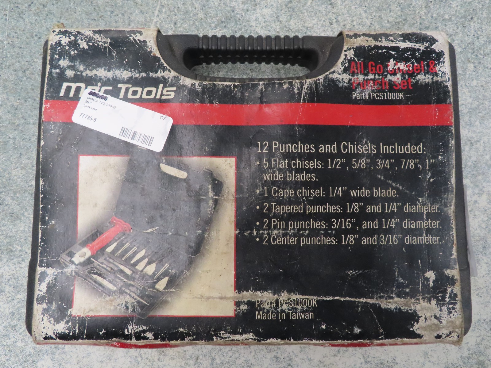 MAC Tools PCS1000K PCS1-1 13pc Interchangeable Punch & Chisel Set W/Case (54292)