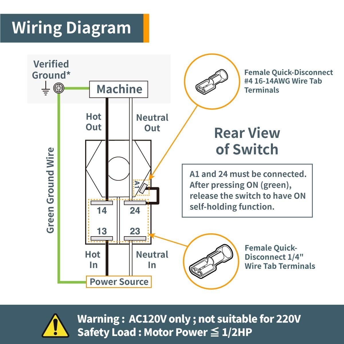 Professional-Grade 120V Magnetic Switch for Woodworking Tools - Easy Install