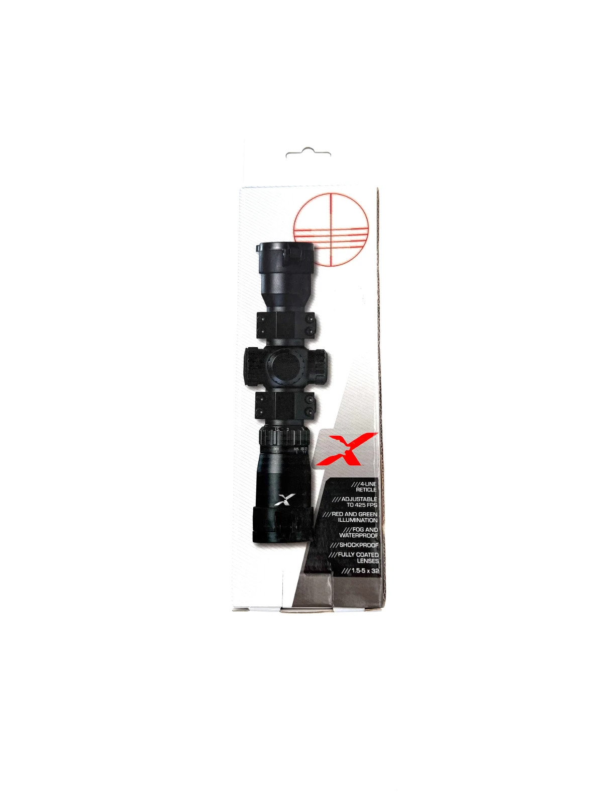 Bear Crossbows Variable Speed 1.5-5X32 Illuminated Variable Crossbow Scope