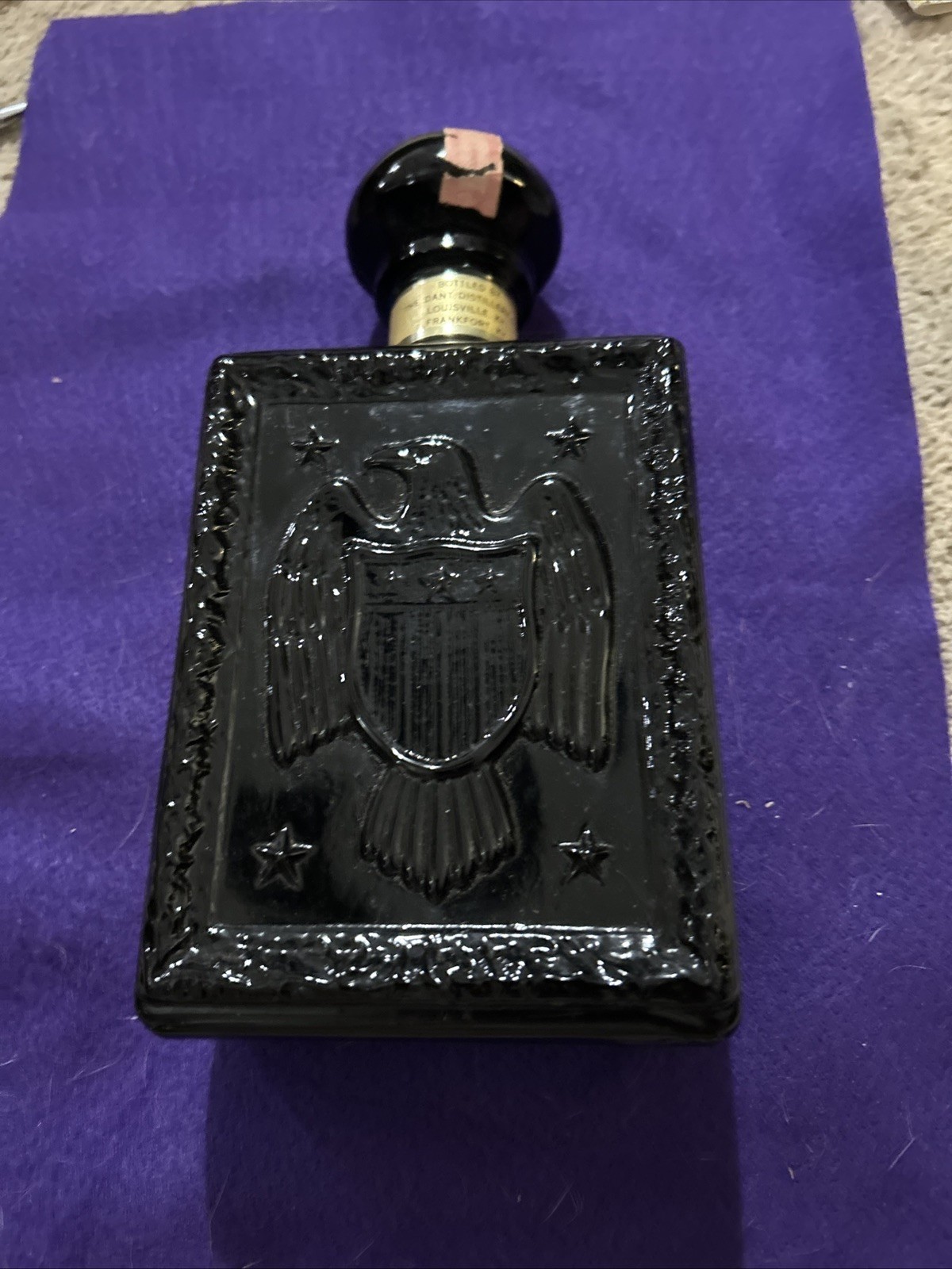 J.W. Dants Americana Kentucky Straight Bourbon Whisky Decanter Empty Vintage.