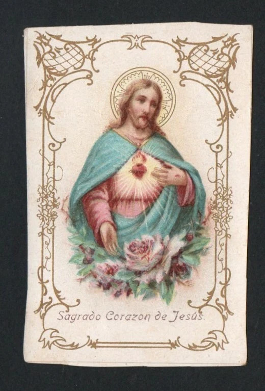 Holy card antique de Jesus santino image pieuse estampa