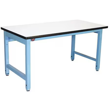 PRO-LINE HD6030C/L14/HDLE Bolted Workbenches, ESD Laminate, 60" W, 30" to 36"