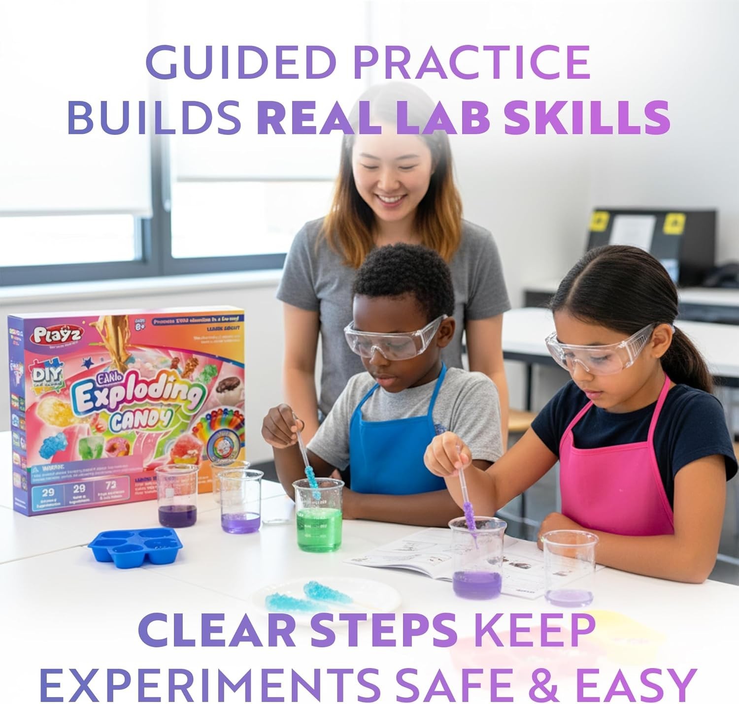 Edible Exploding Candy Science Kit for Kids 8-12
