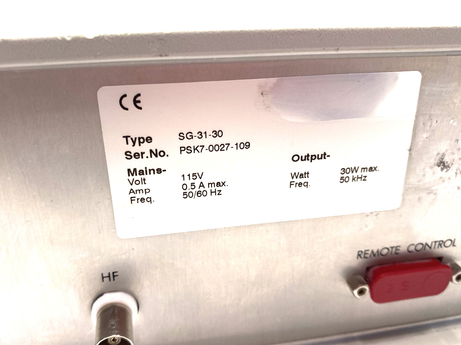 Vorti-Siv SG-31-30 Ultrasonic Mini-Sieving System Controller