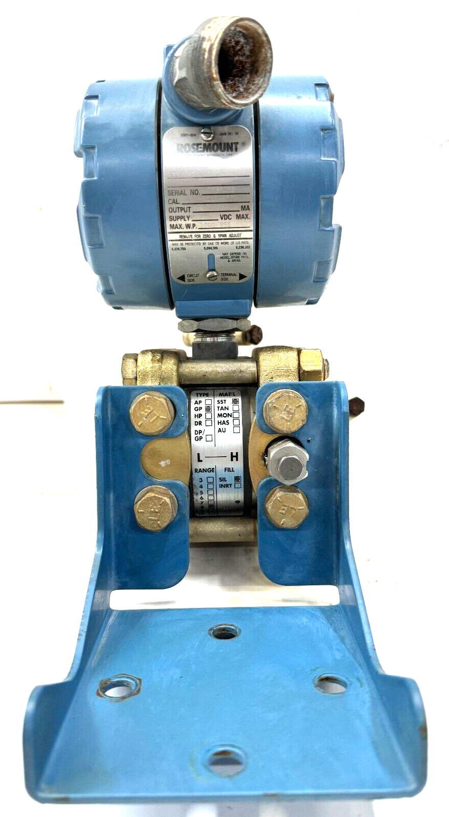 ROSEMOUNT PRESSURE TRANSMITTER 1151GP8E12B2