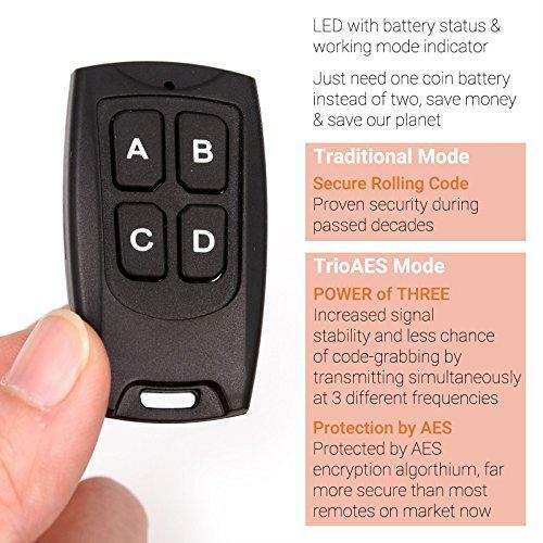 Solidremote Secure Rolling Code Remotes 2 Pack, Compatible with KIT-1 & KIT-2
