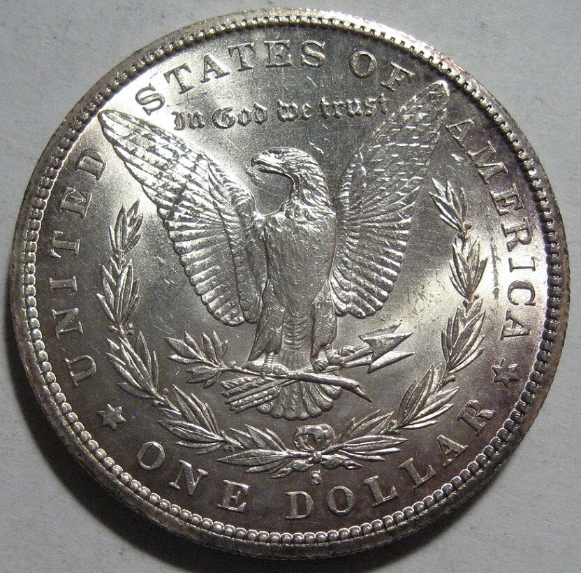 = 1887-S BU++ MORGAN Dollar, Better Grade, Super EYE Appeal, FREE Shipping