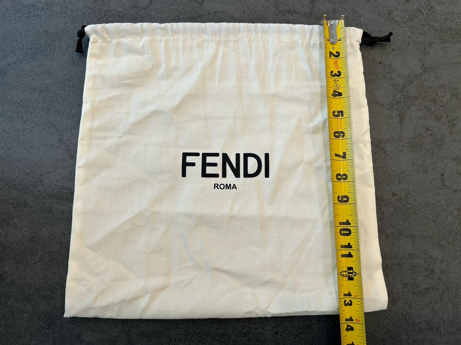 Fendi Roma Dust Bag 13 X 13 Inch Authentic