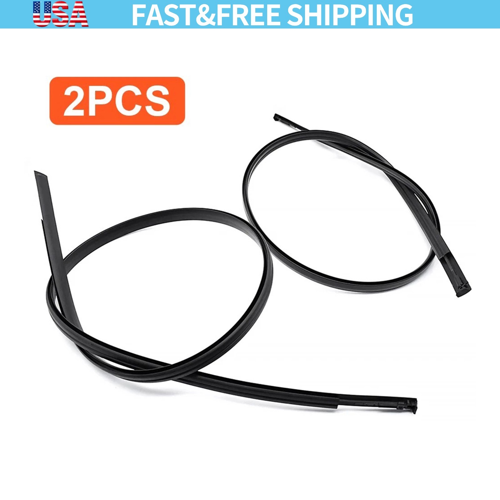 For Toyota Corolla 2009-2013 75555-02110 Pair Left Right Roof Molding Rubber