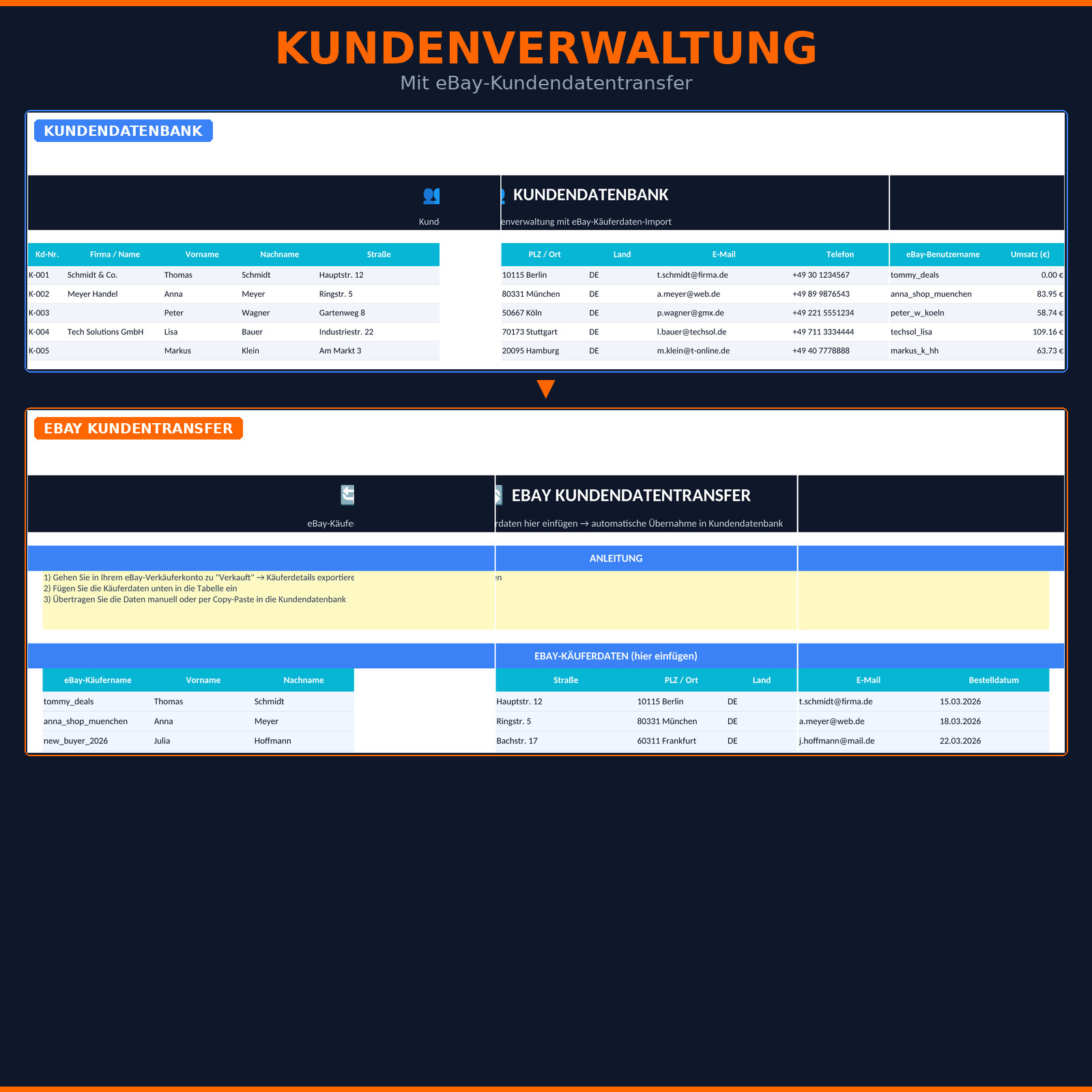 Invoice program Excel invoice software eBay dealer customer management invoice