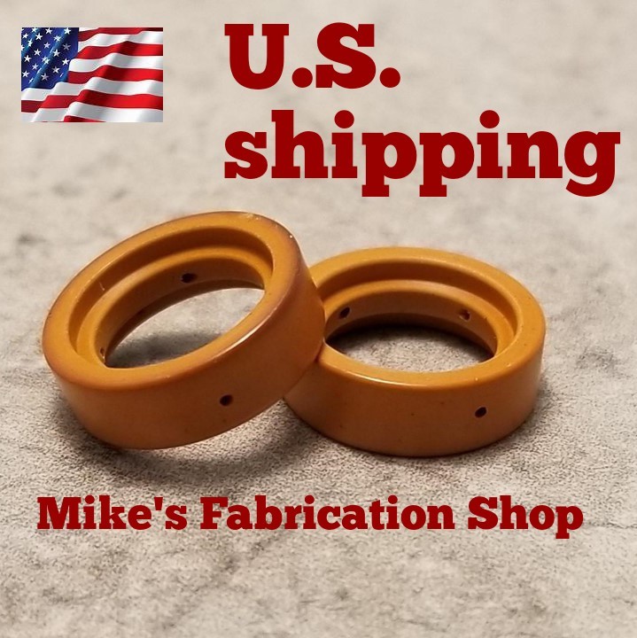 Two Swirl Rings For Use With Harbor freight 95136 60767 Plasma Cutter S45