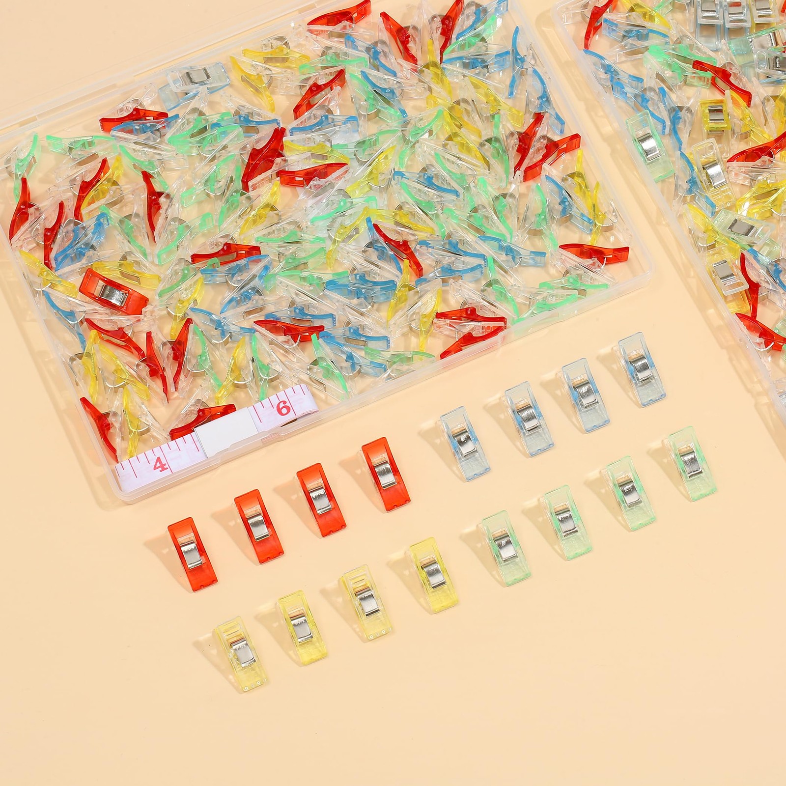 50 Pcs Sewing Clips for Fabric and Quilting,Premium Quilting Colourful