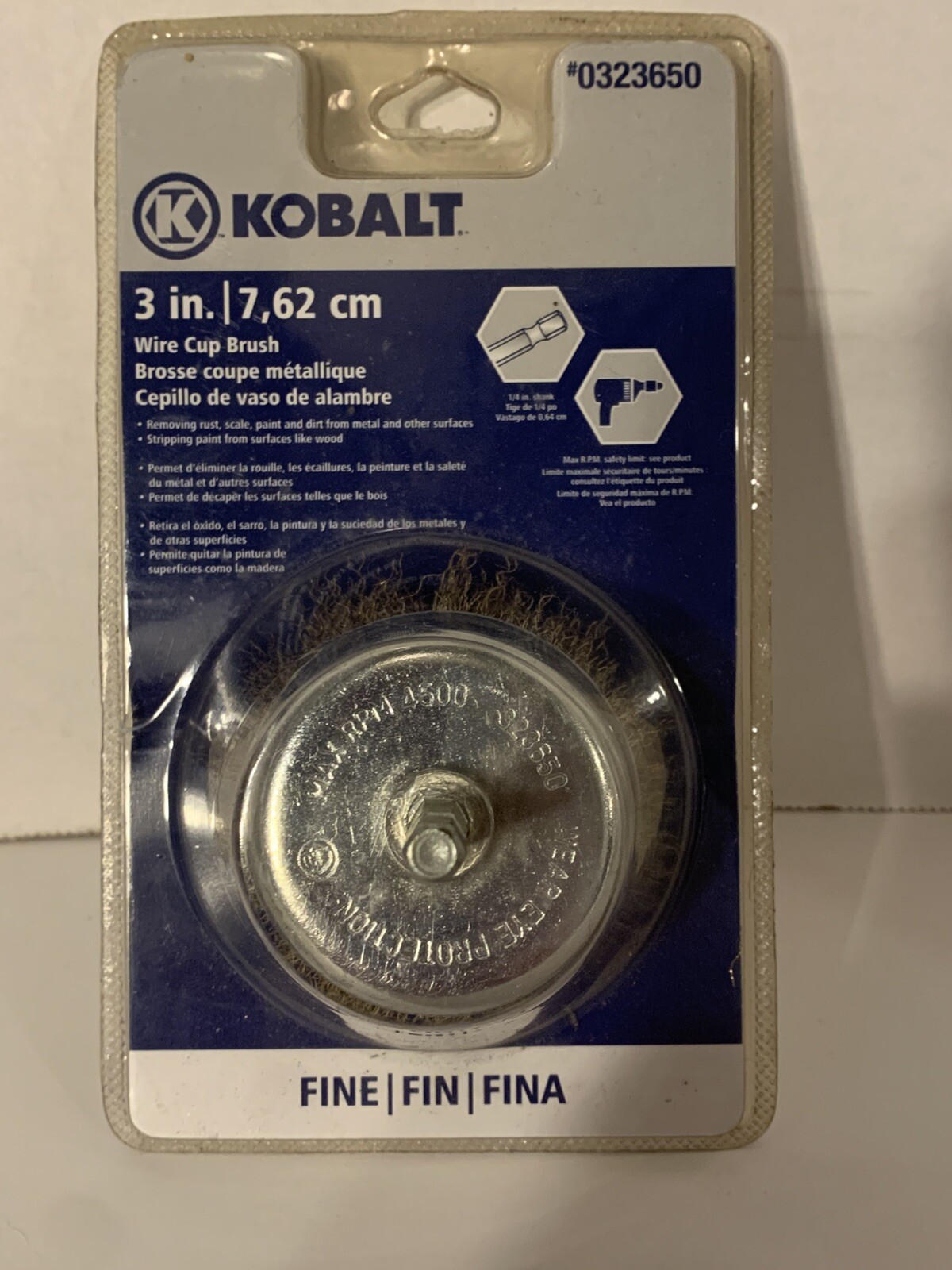Kobalt Wire Wheel Cup Brush #0323650 3 inch--New