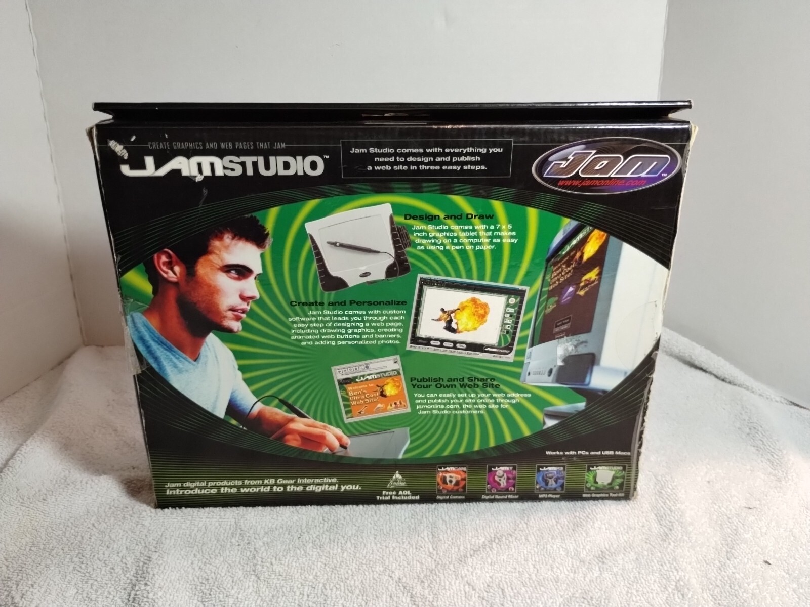 KB Gear Jam Studio Graphics/Website Design Tablet & Pen tested on Windows 11