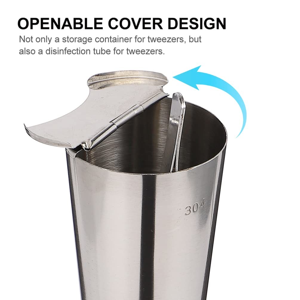 Stainless Disinfection Case, Forceps Jar Stainless Steel Forceps Instruments ...