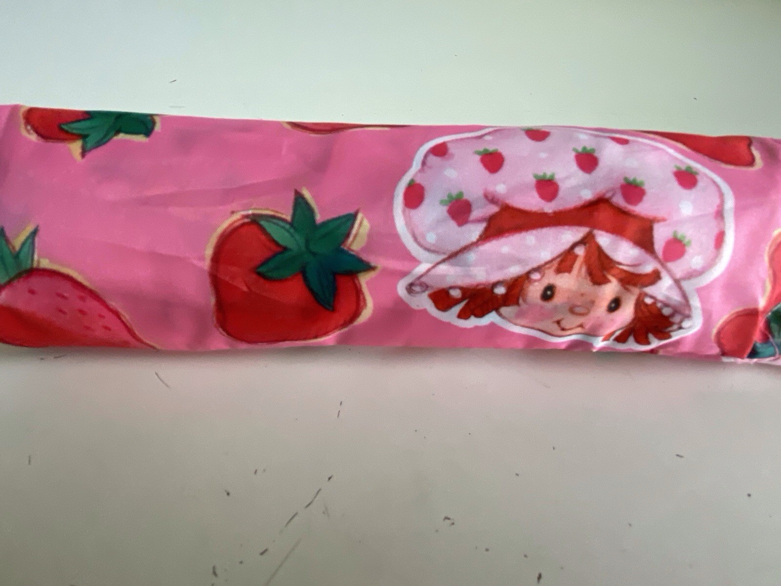Strawberry Shortcake Umbrella Auto Open Close Pink Red Compact NEW