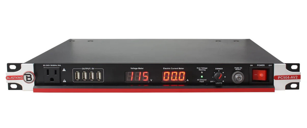 Blastking PC904-AV2 20 Amp Power Conditioner with LED Volt Display and 9 Outlets