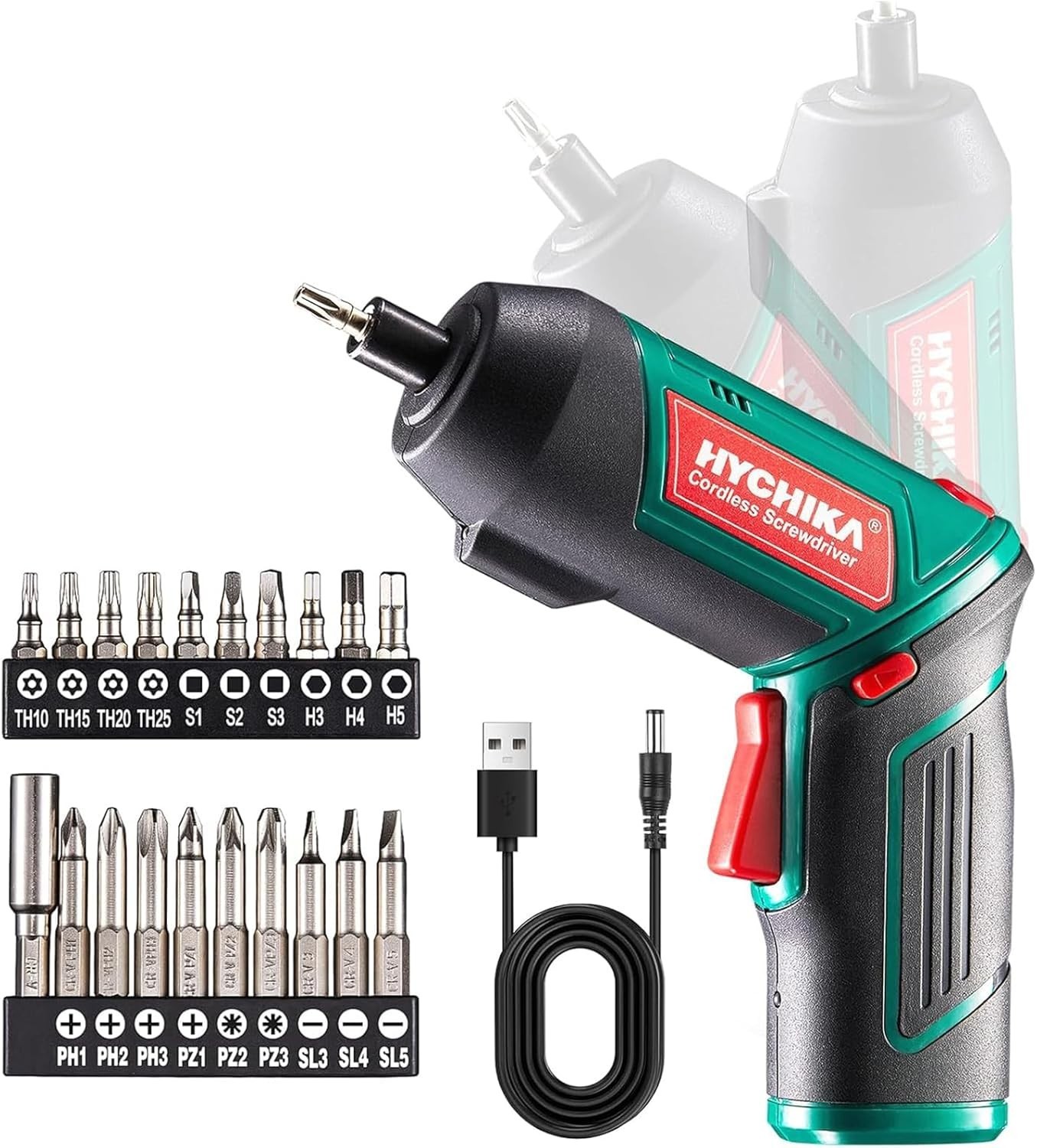Lightweight & Ergonomic Cordless Screwdriver - 6N.m Torque for DIY Projects