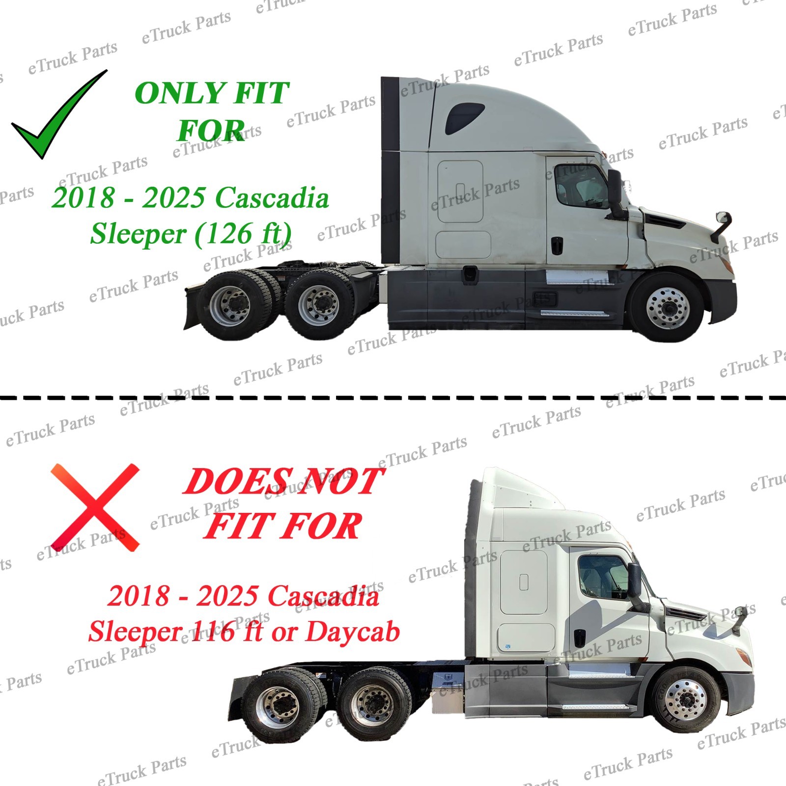 2018–2025 Freightliner Cascadia Rear Side Fairing Bracket | Fit for Both Side