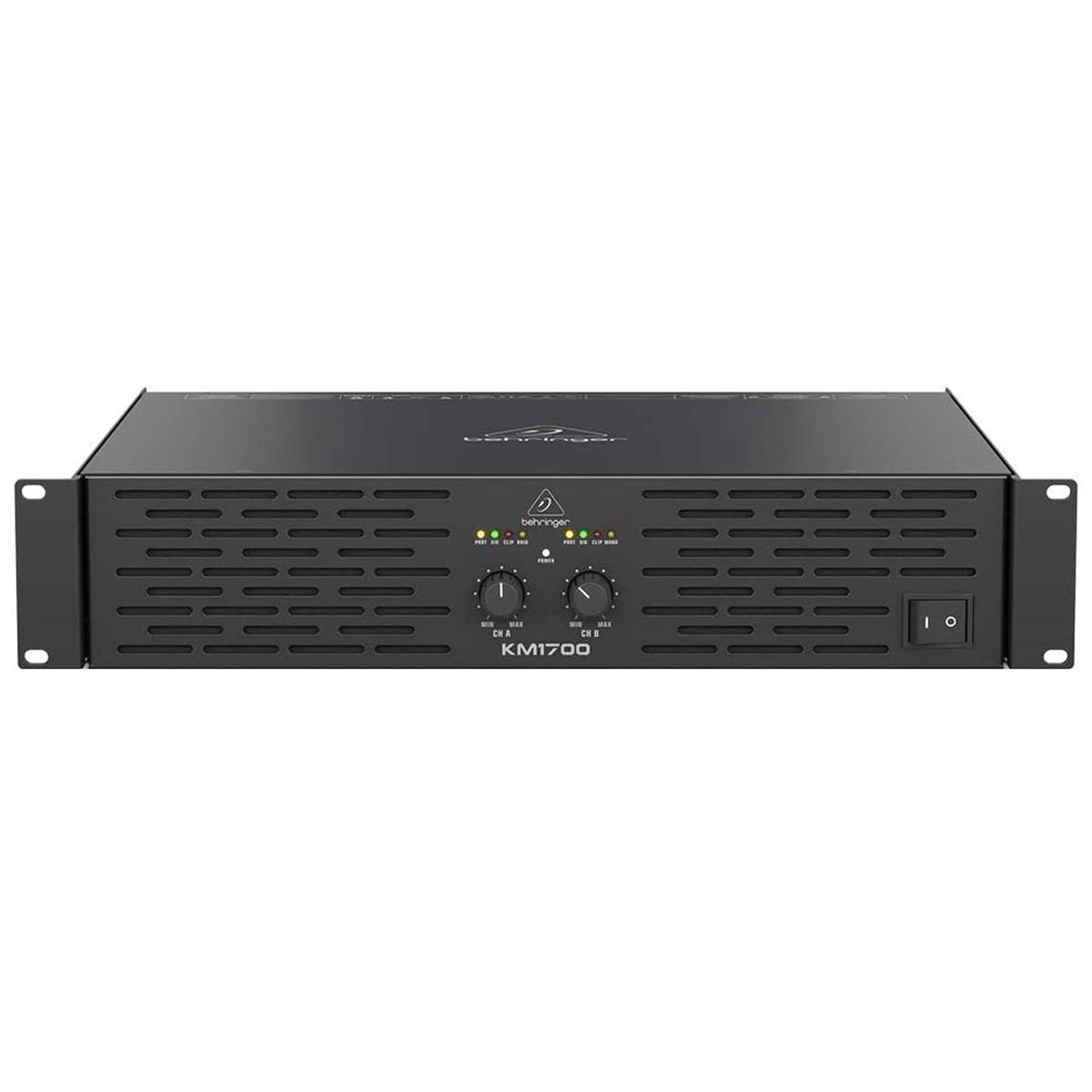 Behringer KM1700 Professional 1700W Stereo Power Amplifier with ATR