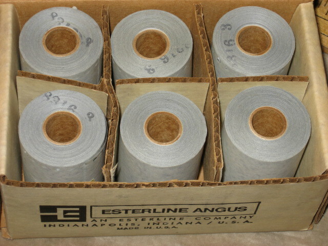 Esterline Angus Chart Recorder Rolls, 6, new