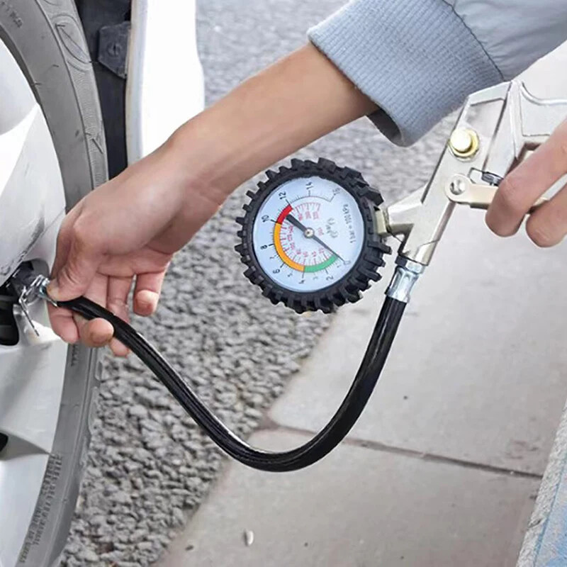 Tire Inflator Gun Tire Pressure Gauge Monitor High Pressure Air Pump Barometer